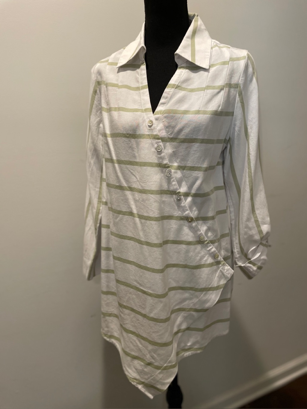 Soft Surroundings Cannes Shirt Sizes Stripes Old Money Coastal Grandma Quiet Lux